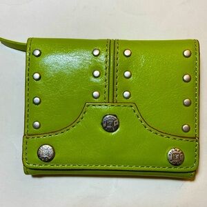 Michael Kors Lime Green Studded Wallet